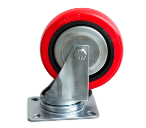 PU Castor Wheel with Brake for Industrial Trolley and Factory Equipment in Bangladesh